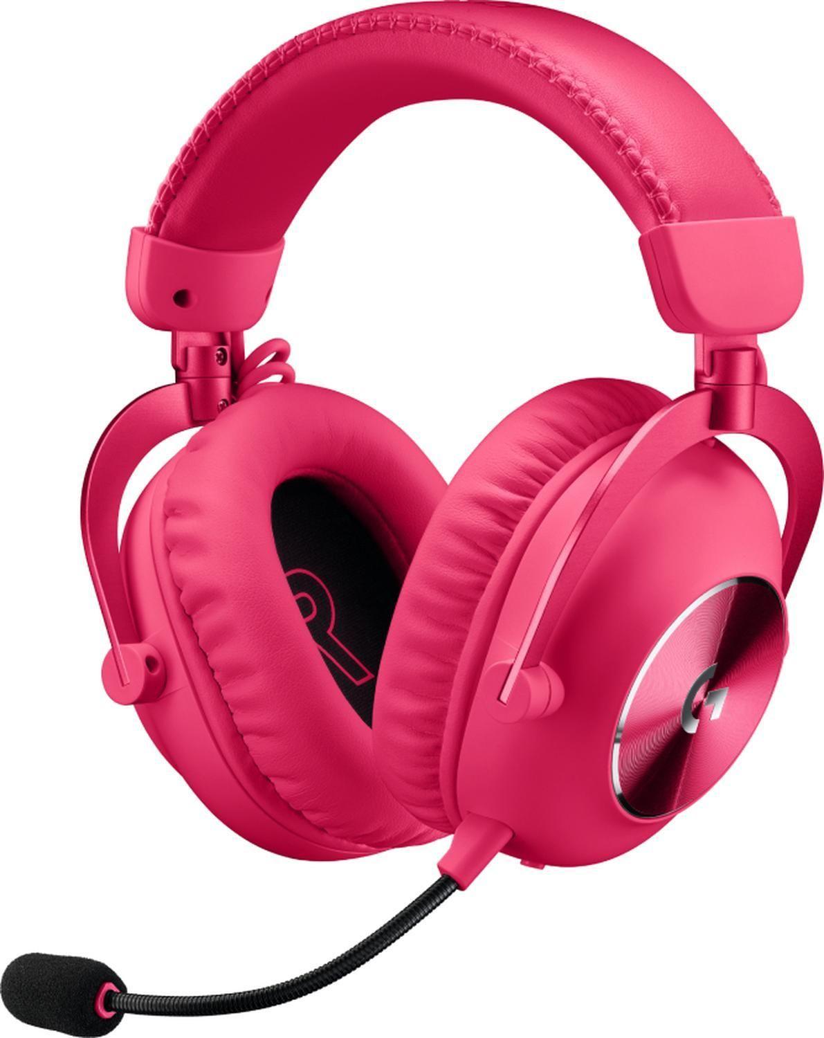 Audífonos Gamer Logitech Pro x 2 Lightspeed Inalámbrico Rosa-0