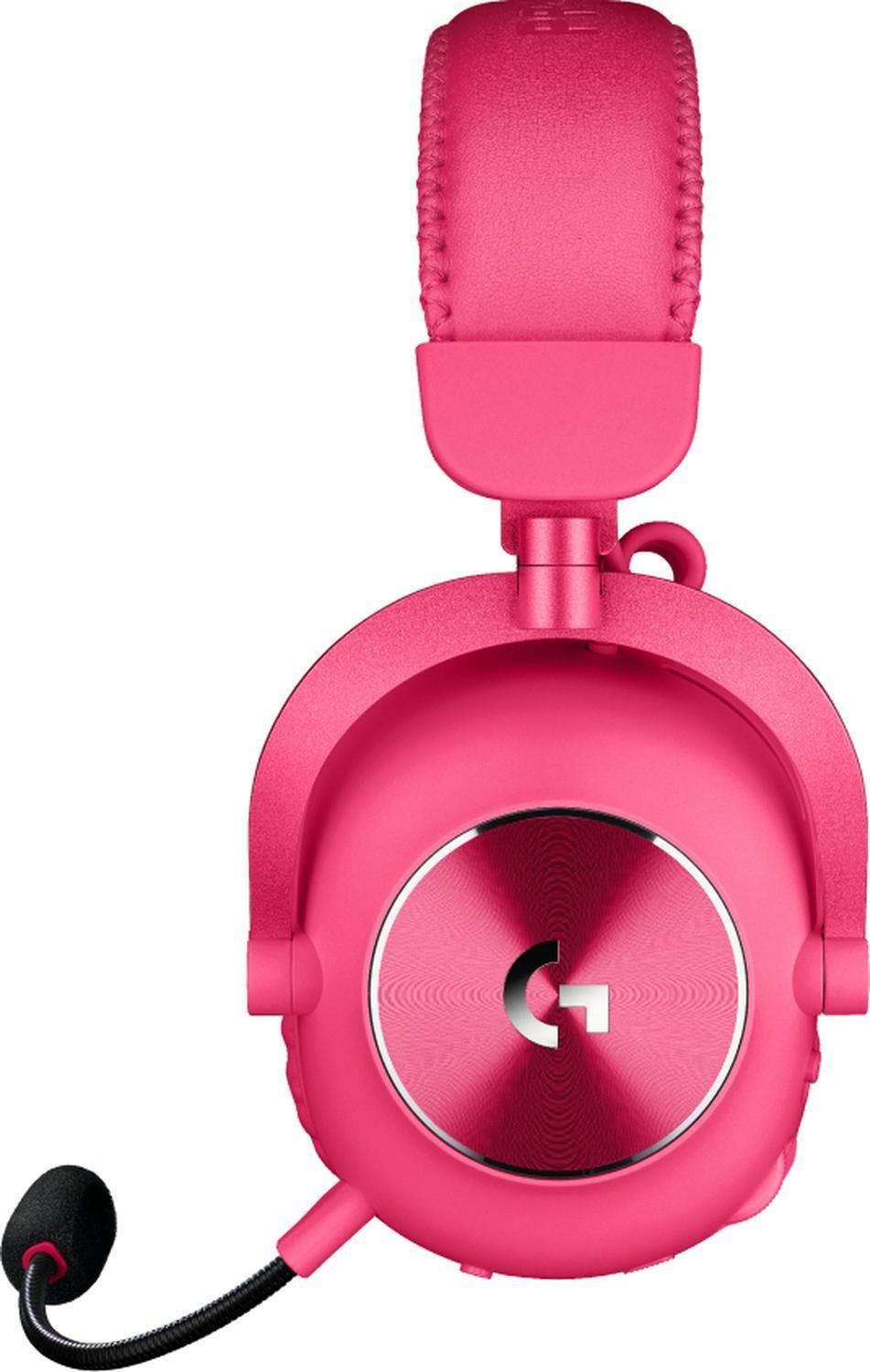 Audífonos Gamer Logitech Pro x 2 Lightspeed Inalámbrico Rosa-1