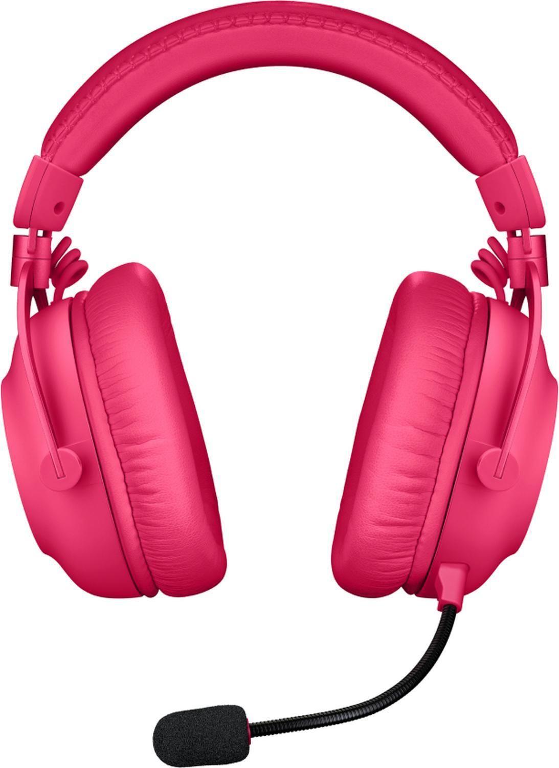 Audífonos Gamer Logitech Pro x 2 Lightspeed Inalámbrico Rosa-3