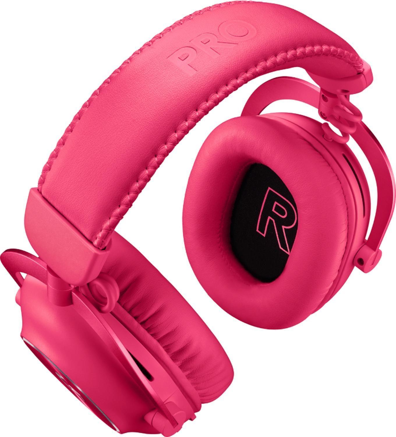 Audífonos Gamer Logitech Pro x 2 Lightspeed Inalámbrico Rosa-4