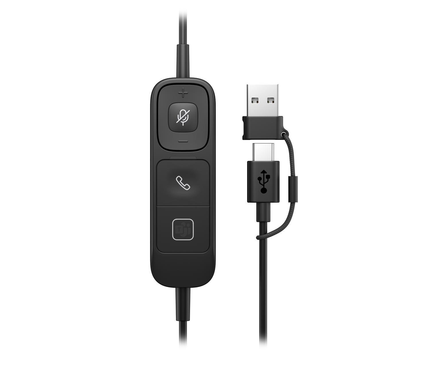 Auriculares HP Poly Mission 625 USB-C USB-A Teams-4