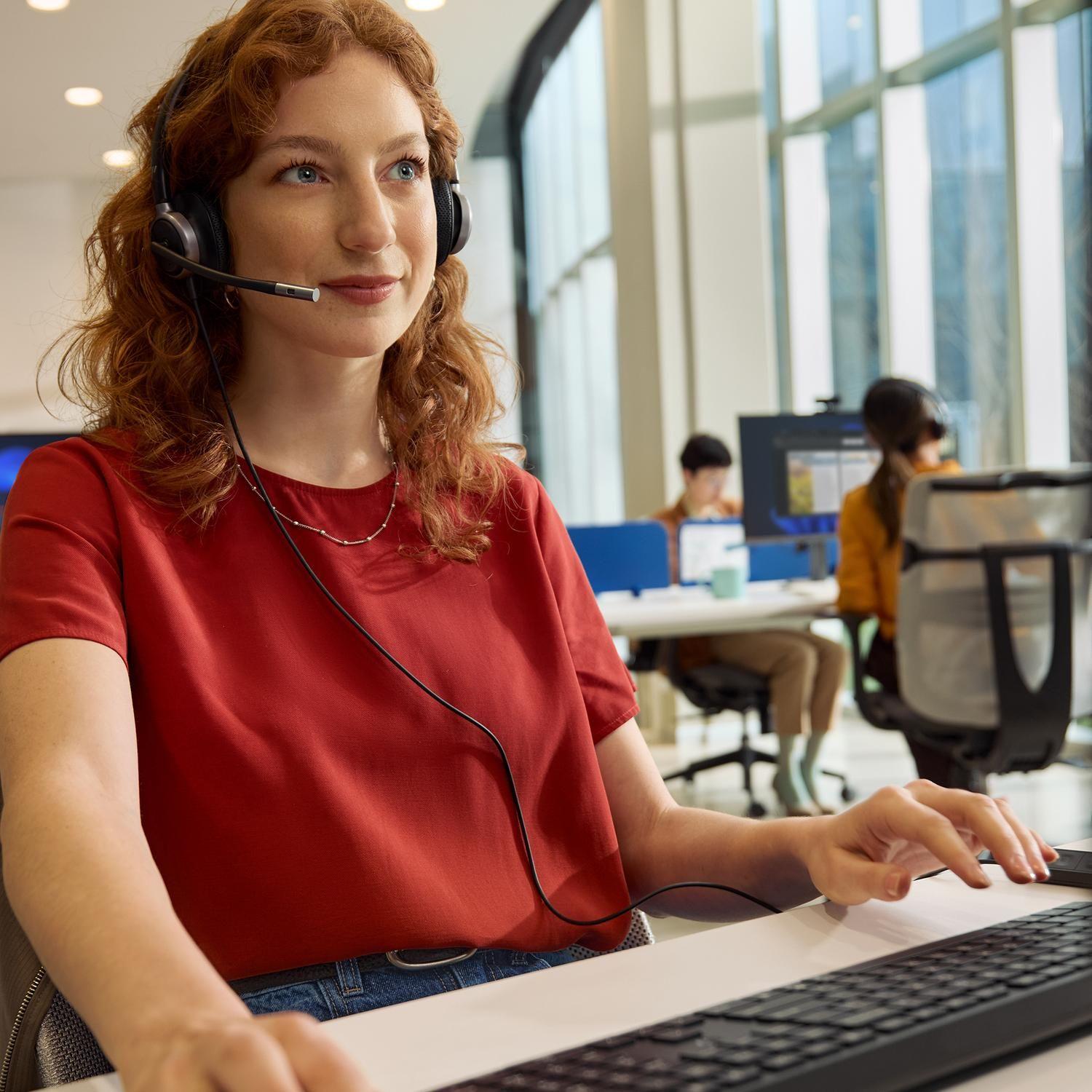Auriculares HP Poly Mission 625 USB-C USB-A Teams-5