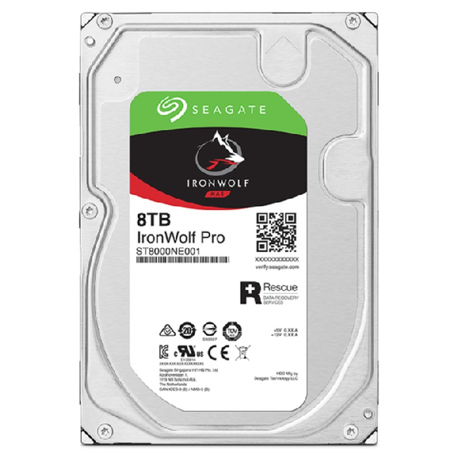 Disco Duro Interno Seagate IronWolf Pro ST8000NT001 8TB 3.5"-3