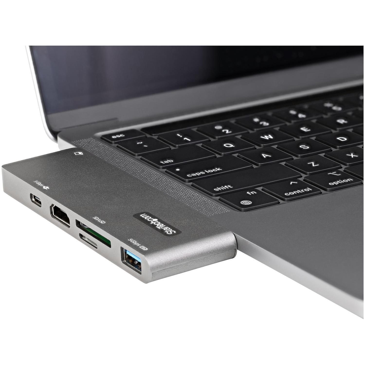 Docking Station USB-C a HDMI 4K MicroSD USB 3.0-5