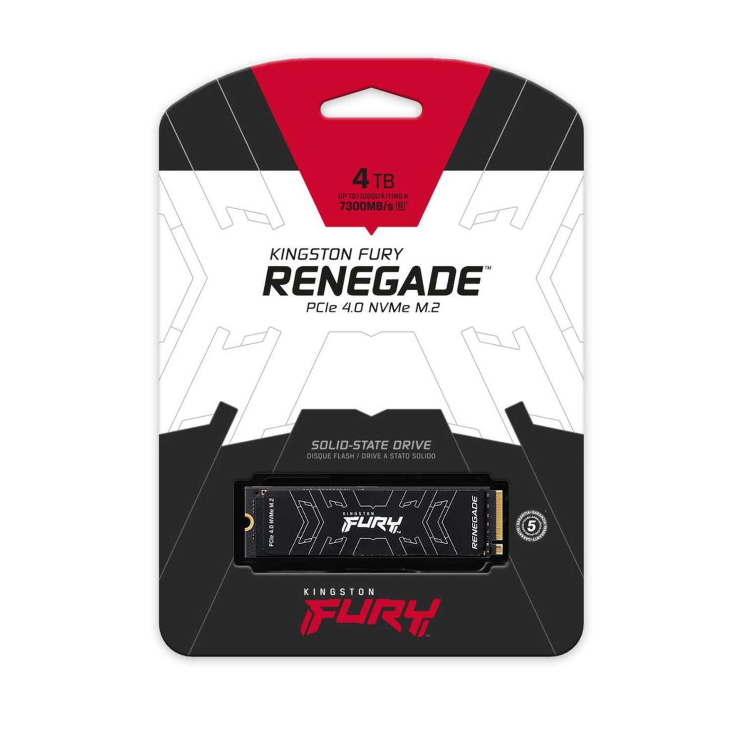 Disco Estado Sólido Interno Kingston FURY Renegade 4TB-4