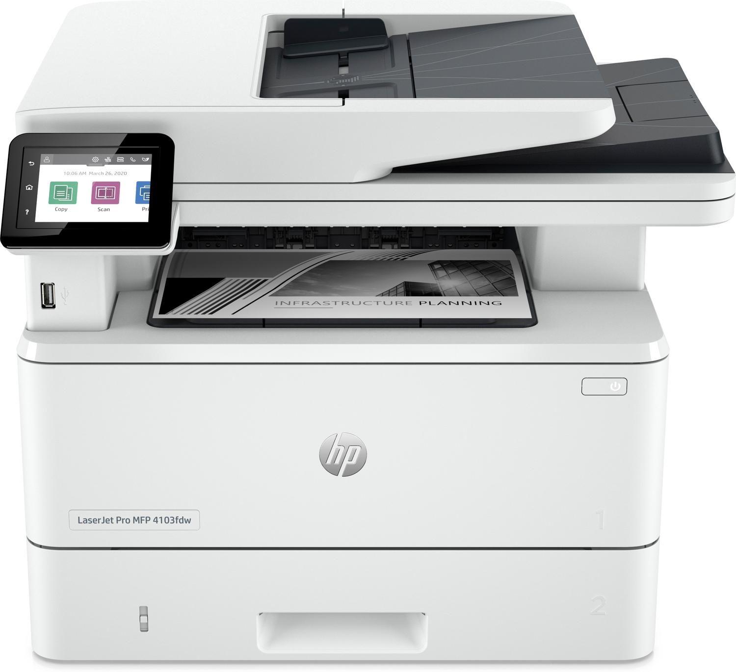 Impresora Láser LaserJet Pro MFP 4103fdw Monocromática WiFi-0