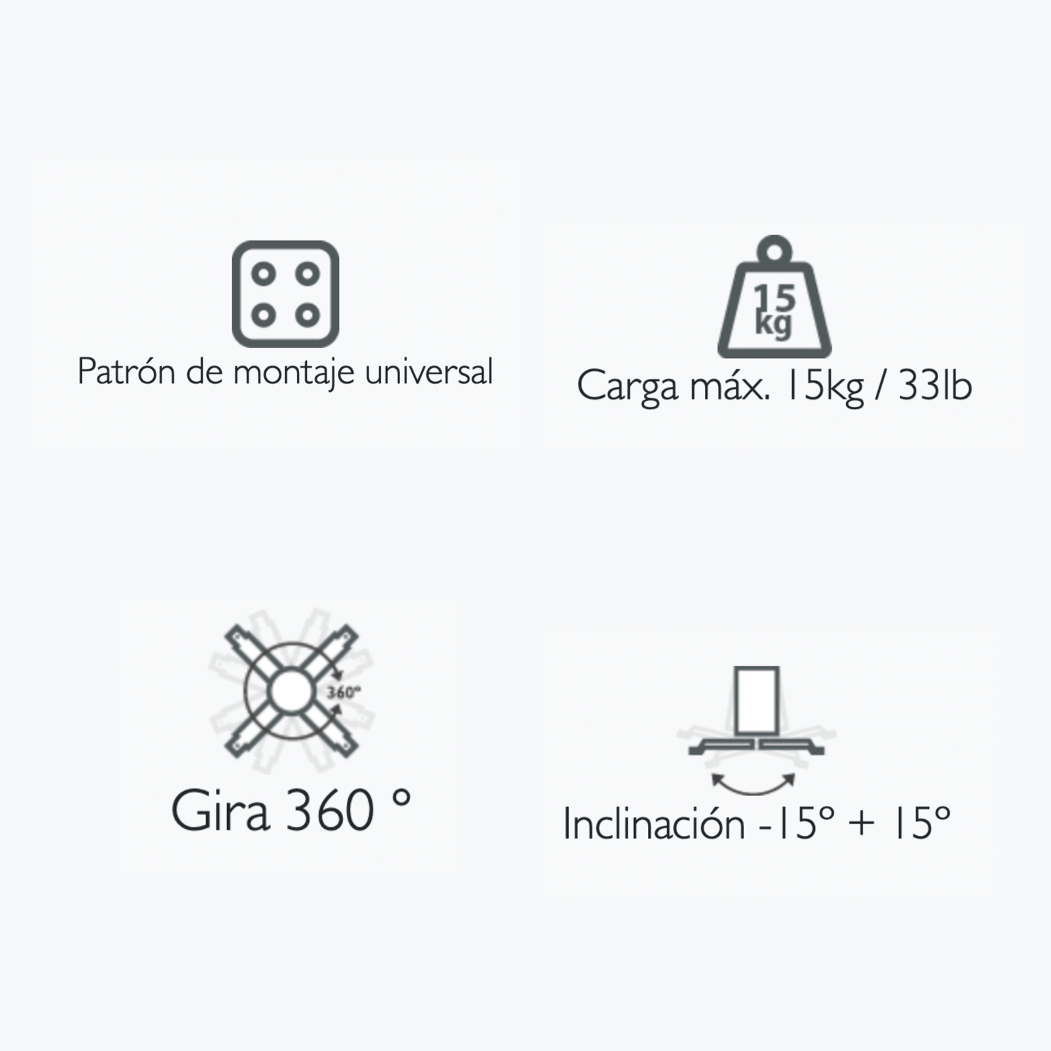 Montaje para proyector Techo Klip Xtreme KPM-610B Negro-4