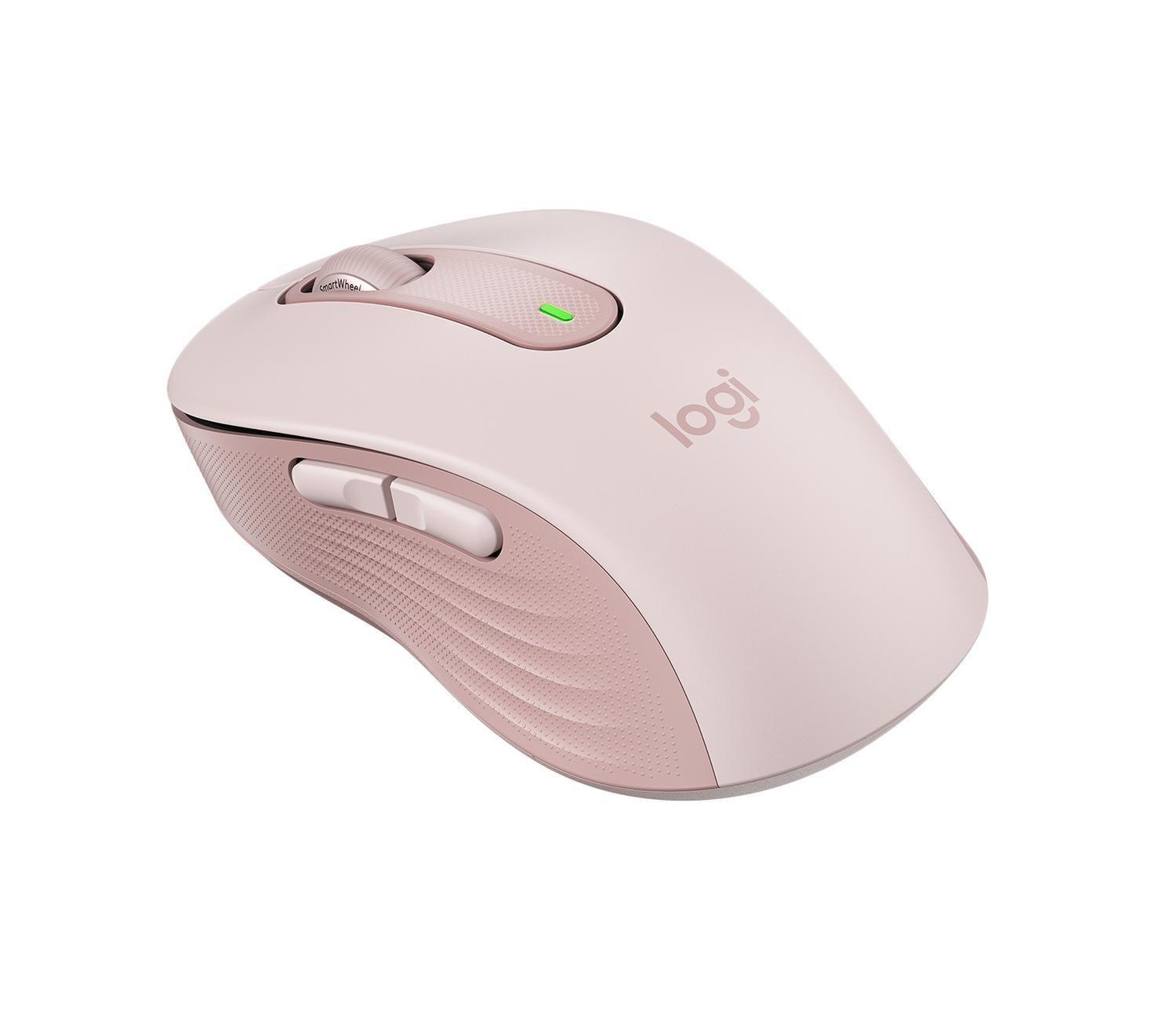 Mouse Logitech Signature M650 Inalámbrico Rosa-4