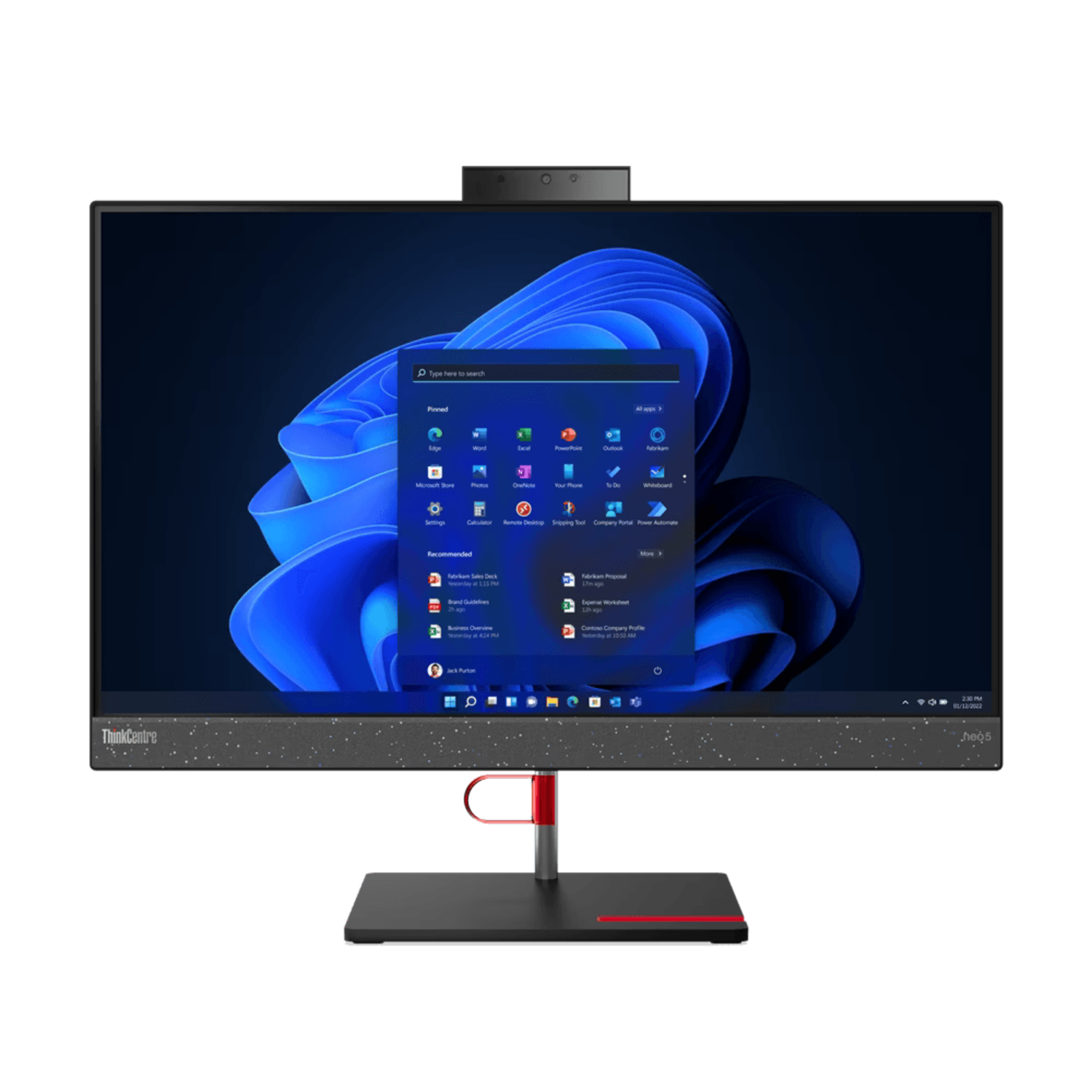 All in One ThinkCentre Neo 50a i5-12450H Win11 Pro 8GB 512GB 23.8"-0