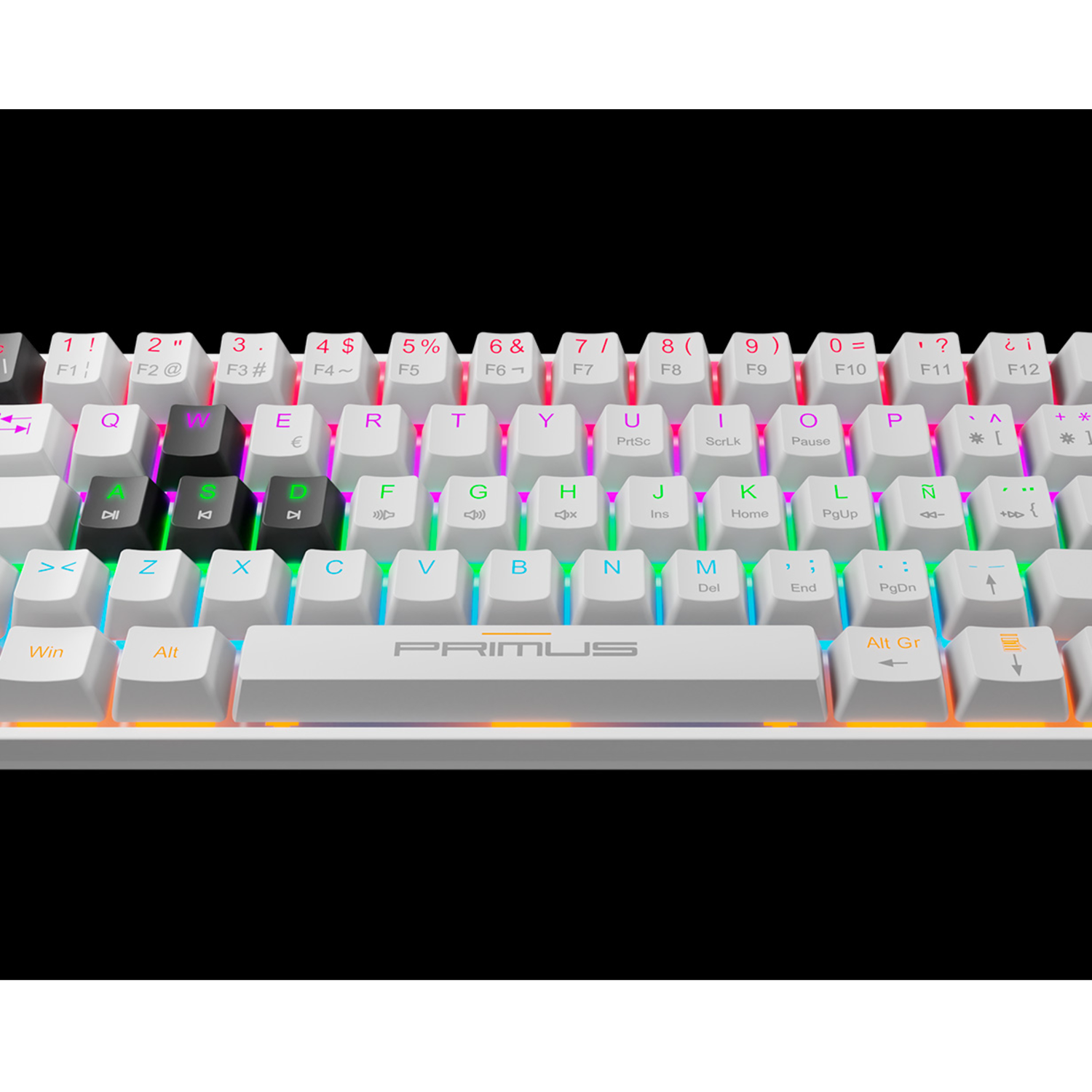 Teclado Mecánico Primus Ballista61T Blanco RGB Blanco-3
