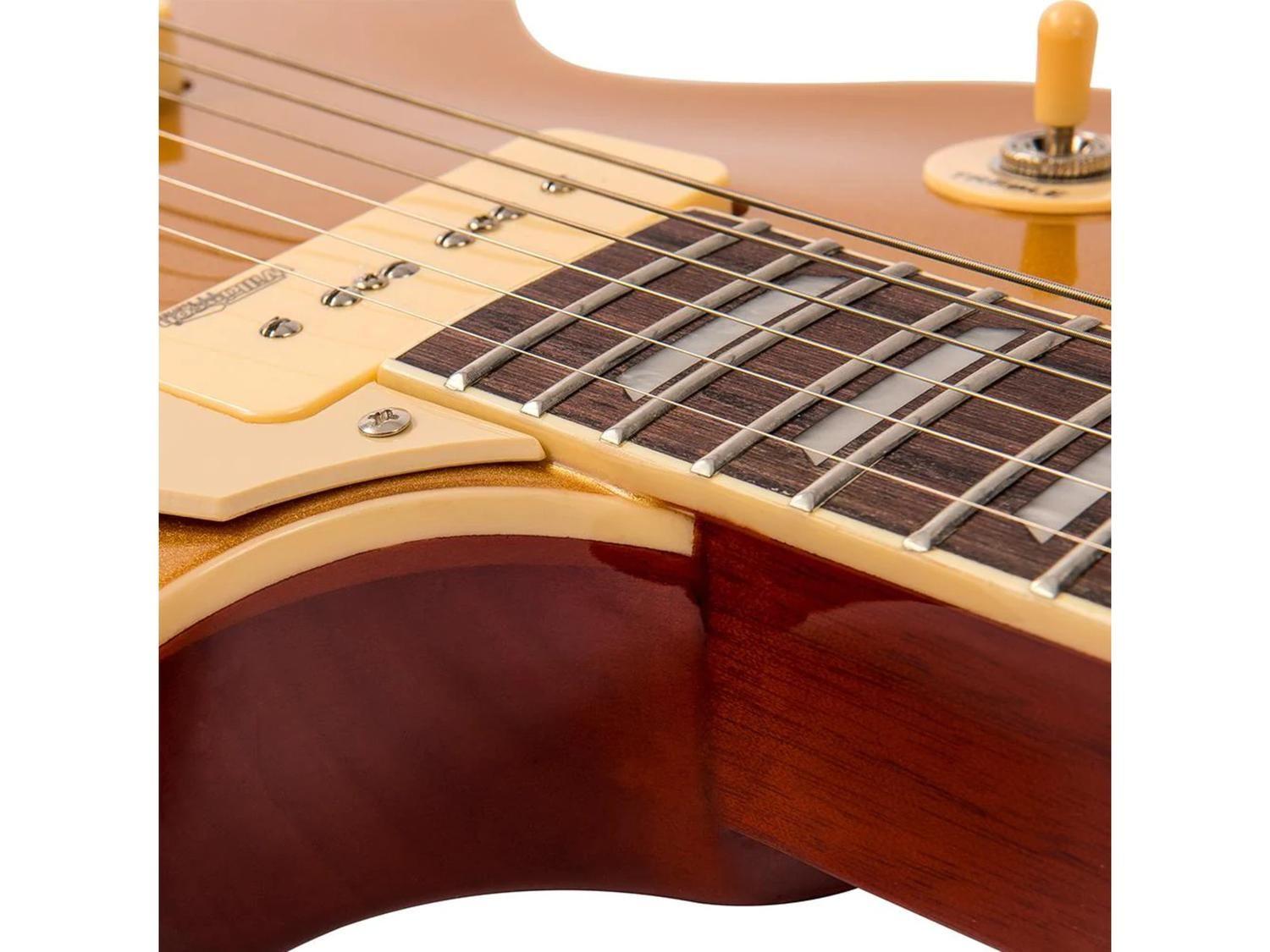 Guitarra Eléctrica Mango Encolado Tune-O-Matic 2xP90-6
