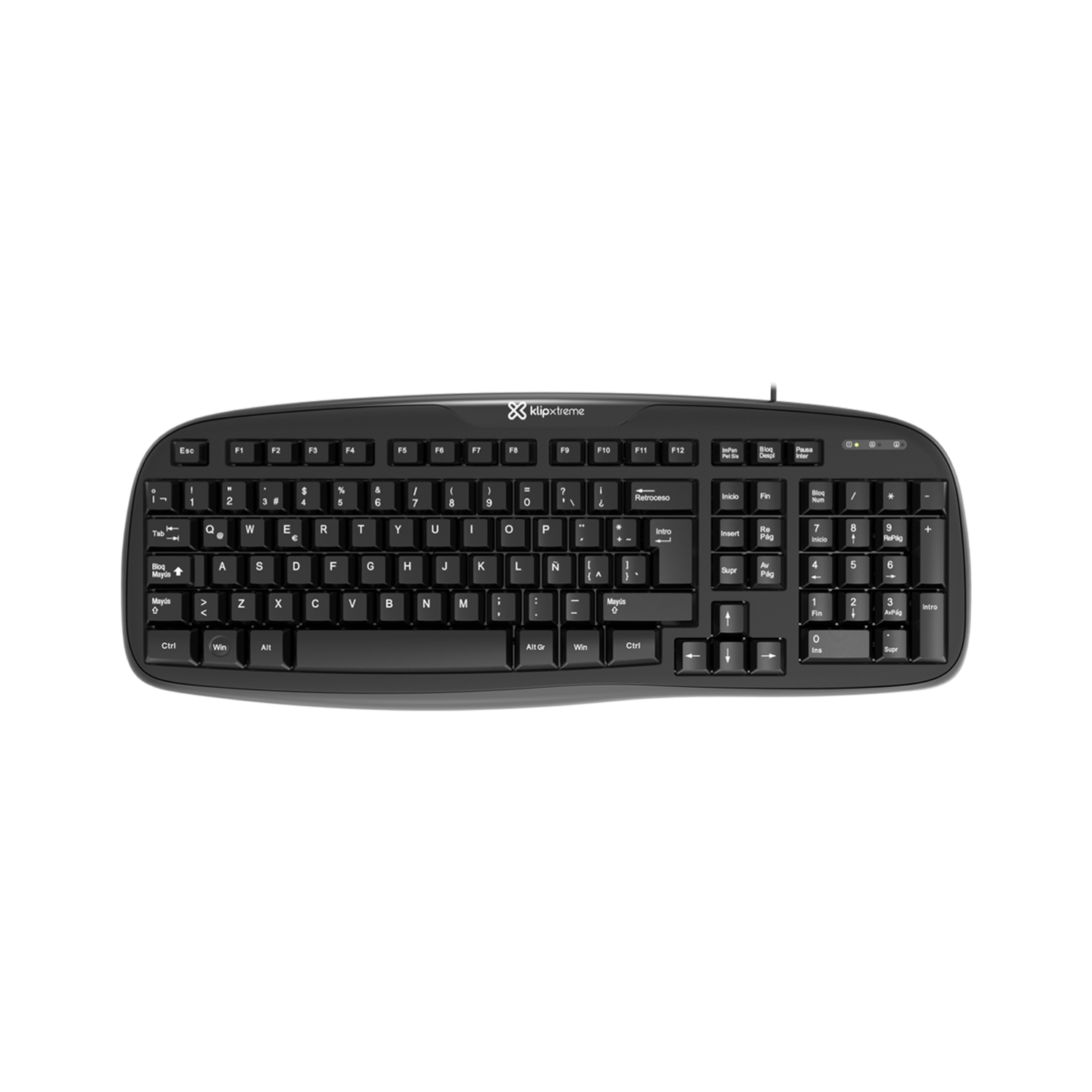 Teclado USB Esencial Klip Xtreme KKS-050S Negro-0