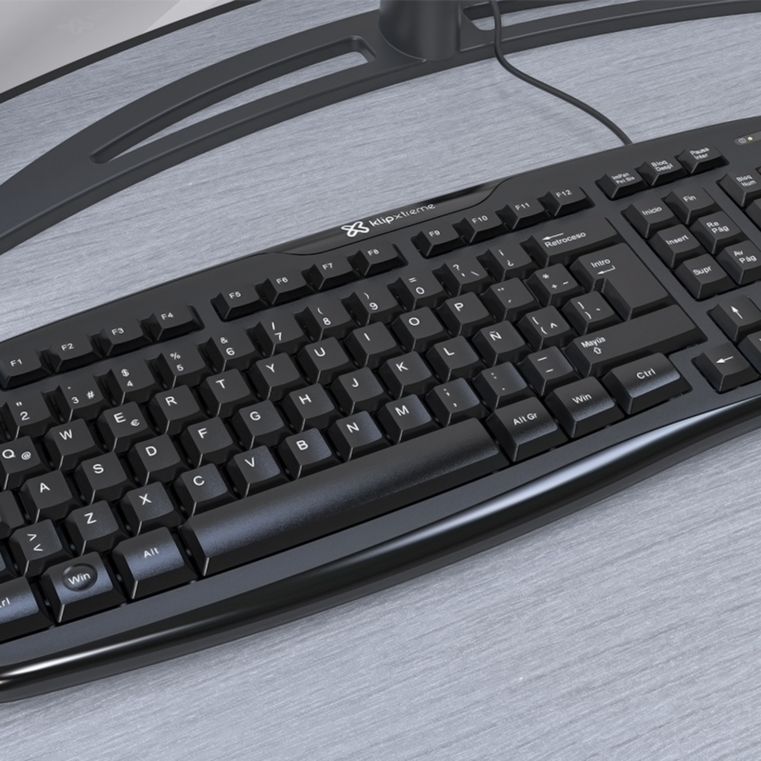 Teclado USB Esencial Klip Xtreme KKS-050S Negro-4