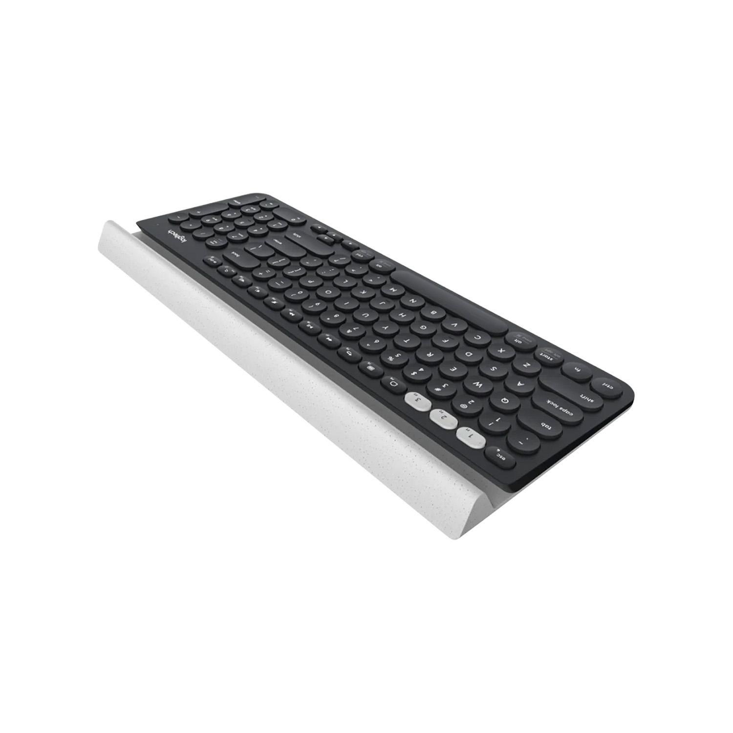 Teclado K780 Bluetooth Negro Blanco-2