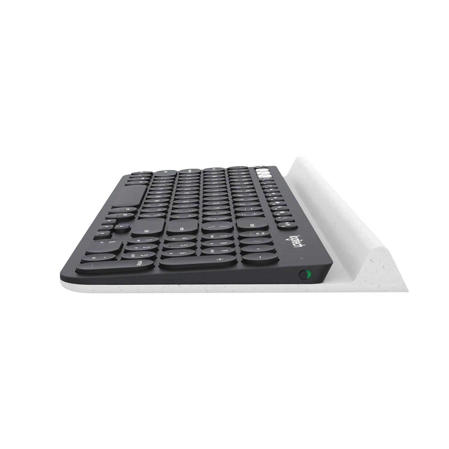 Teclado K780 Bluetooth Negro Blanco-3