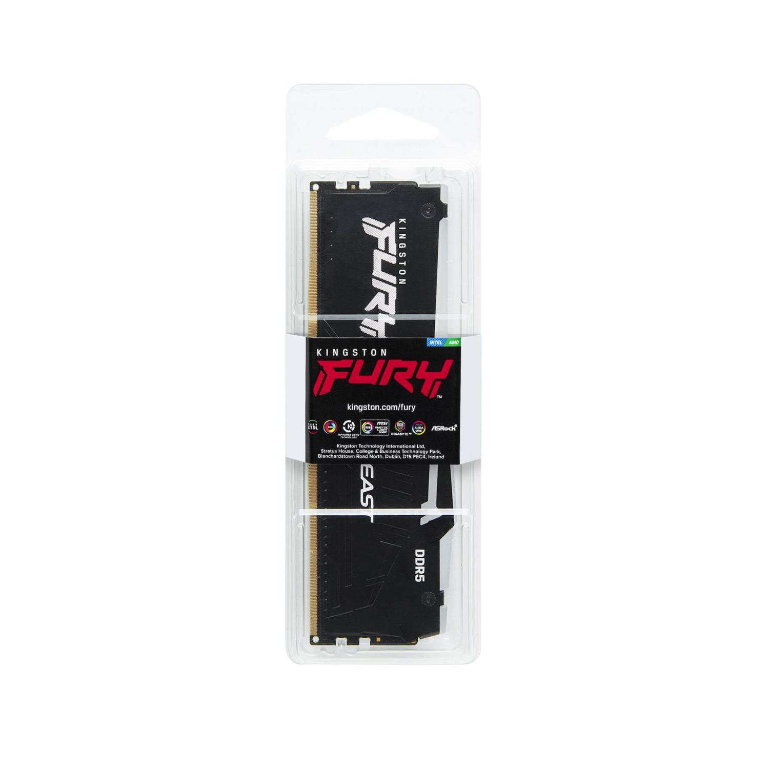 Memoria RAM Kingston FURY Beast RGB 8GB DDR5 5600MTs-4
