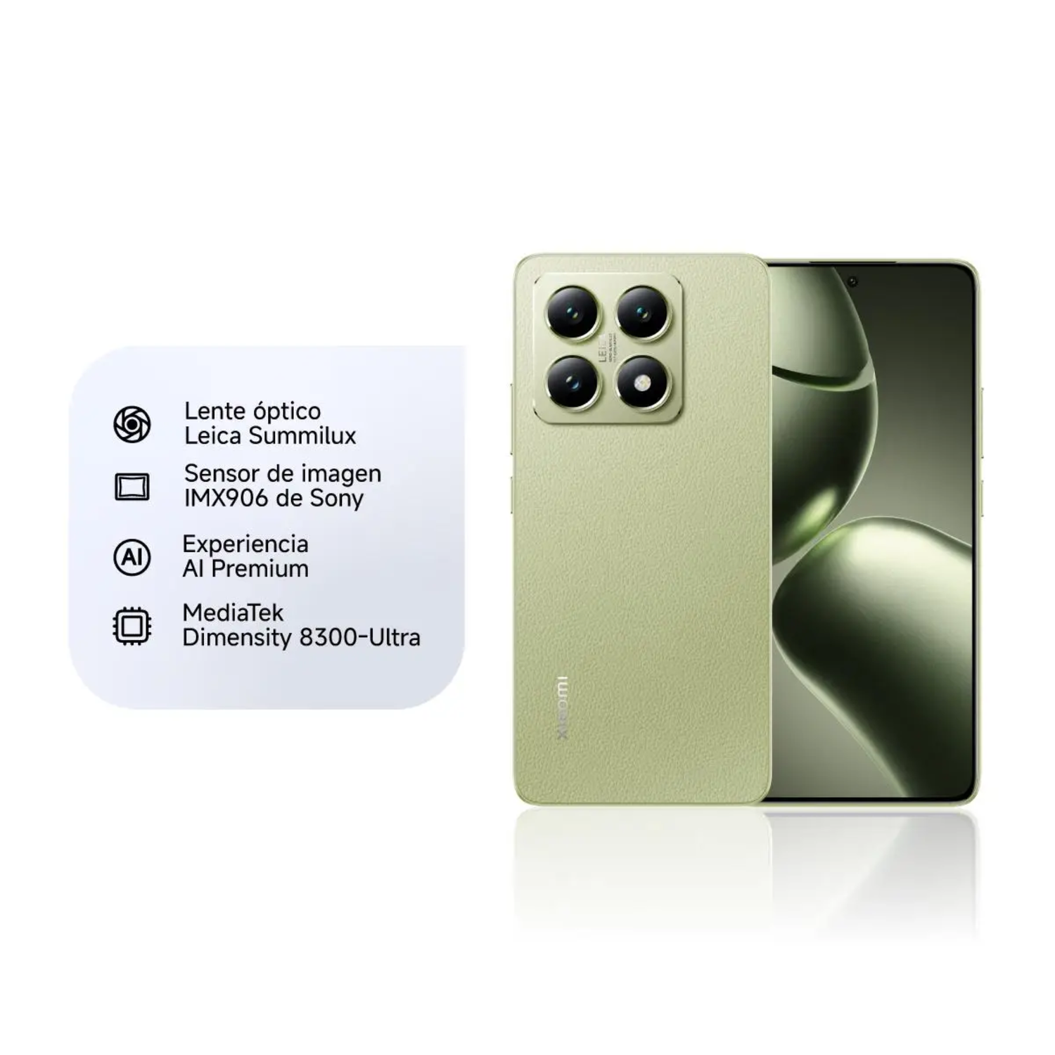 Celular Xiaomi 14T 12GB 512GB Lemon Green-2