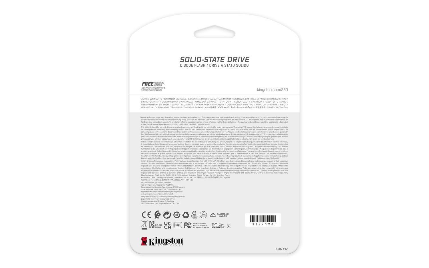 Unidad de Estado Sólido Interno Kingston FURY Renegade 1TB-5
