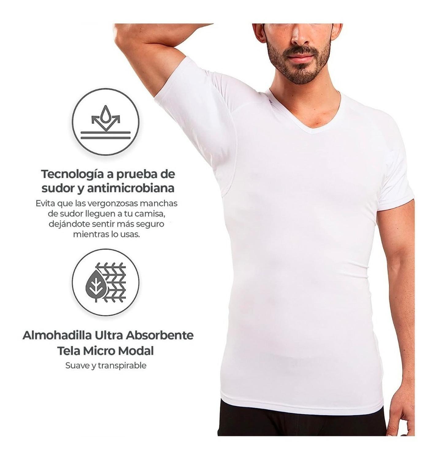 Camiseta Interior A Prueba De Sudor Con Cuello V Micro Modal-2