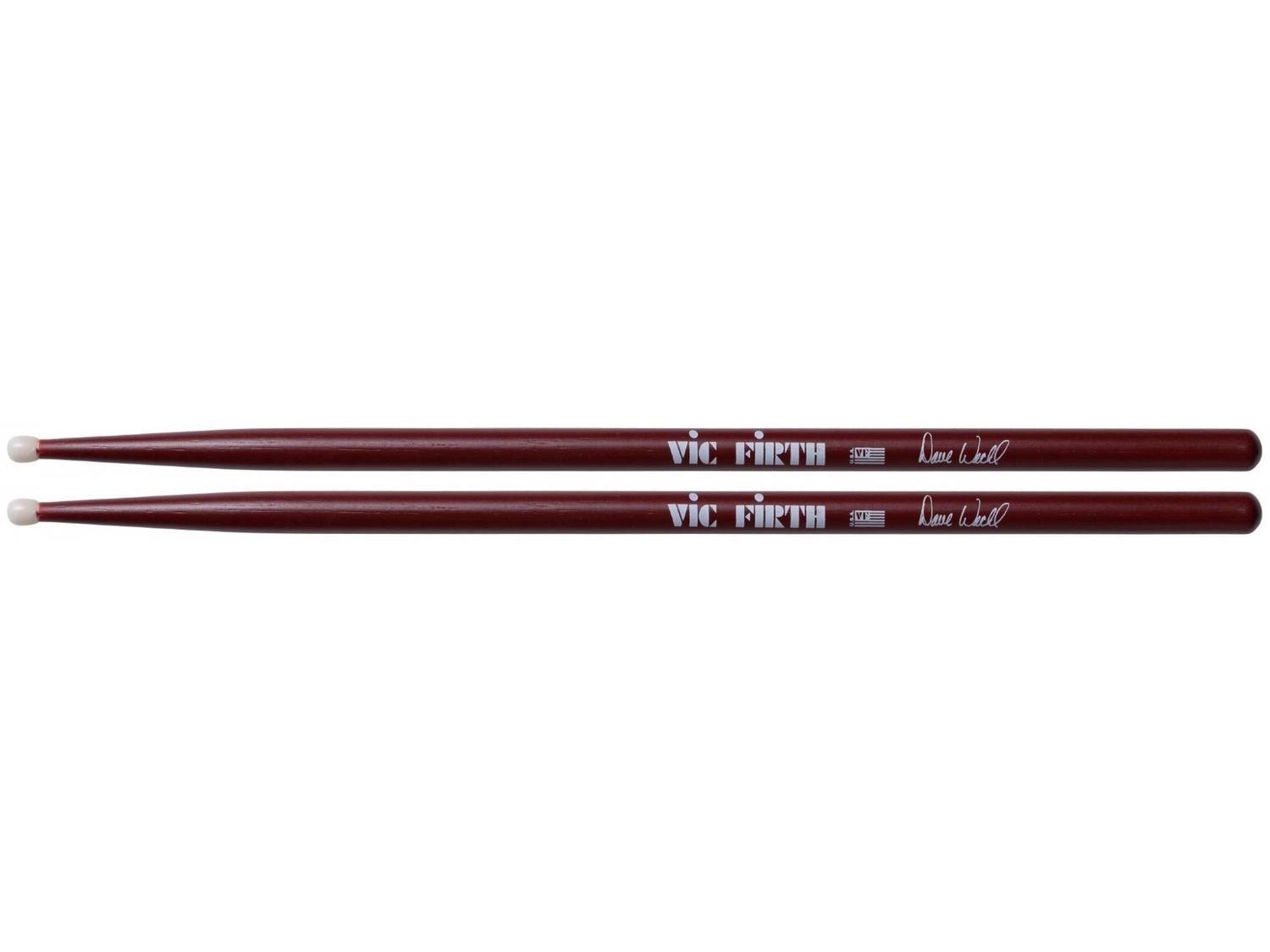Baquetas Batería Serie Autografiados/Dave Weckl nylon Vic Firth-0