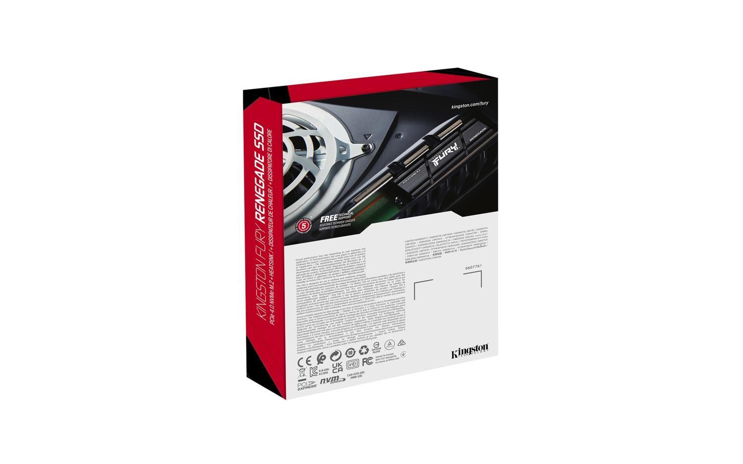 Disco Estado Sólido Interno Kingston FURY Renegade 2TB M.2-4