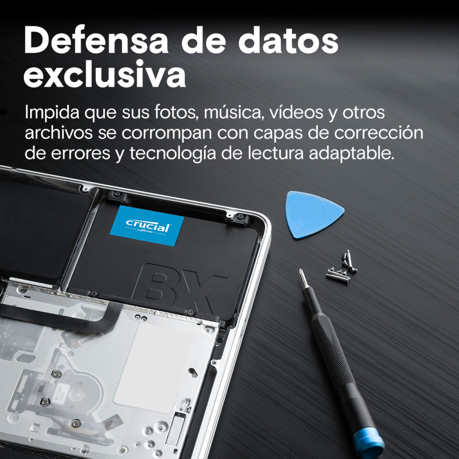 Disco de Estado Sólido SSD Crucial BX500 500 GB 2.5"-3