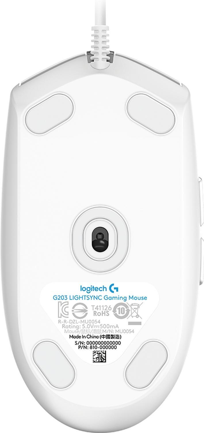 Mouse G203 LIGHTSYNC USB tipo A-4