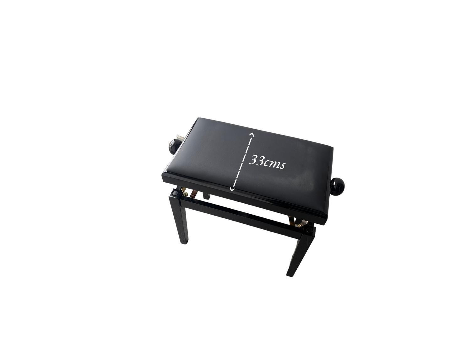 Taburete para Piano Ajustable con Cajón-4