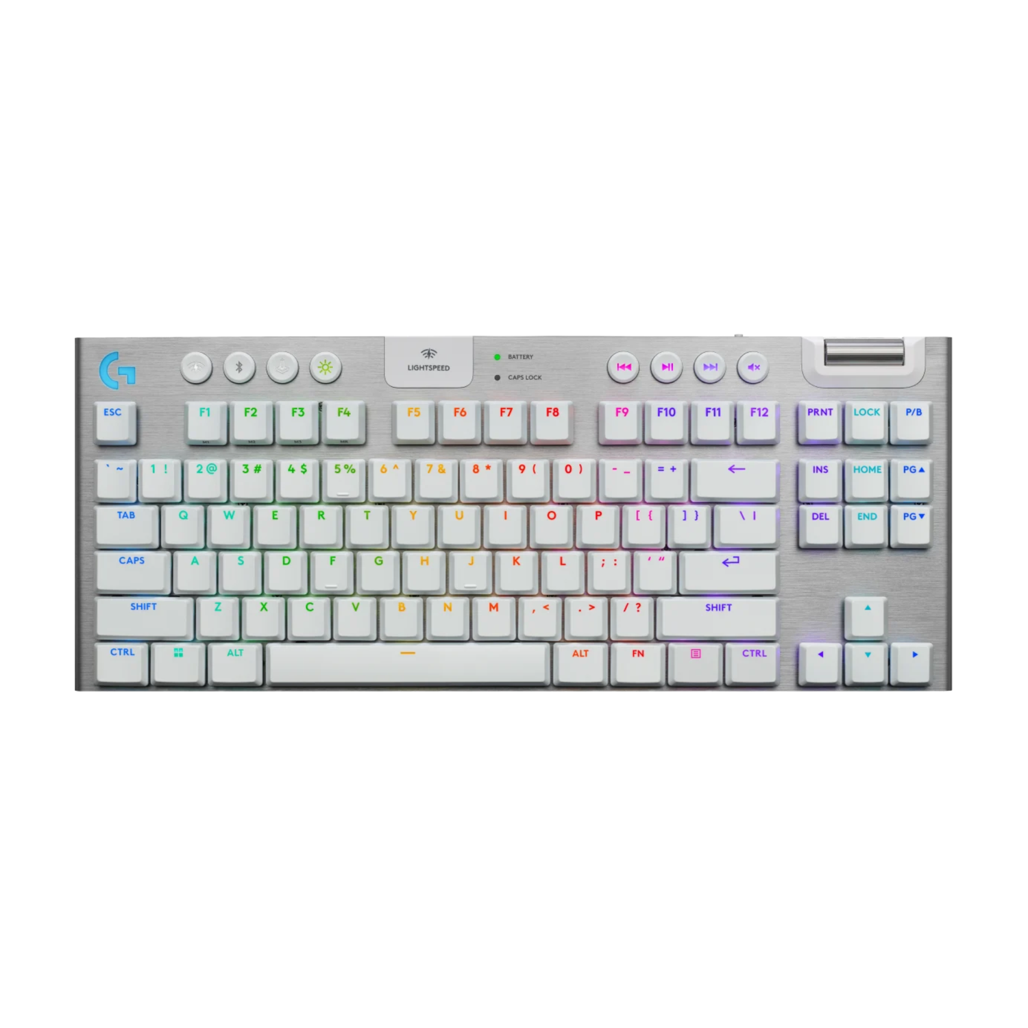 Teclado Gamer Inalámbrico Logitech G915 X TKL Blanco-0