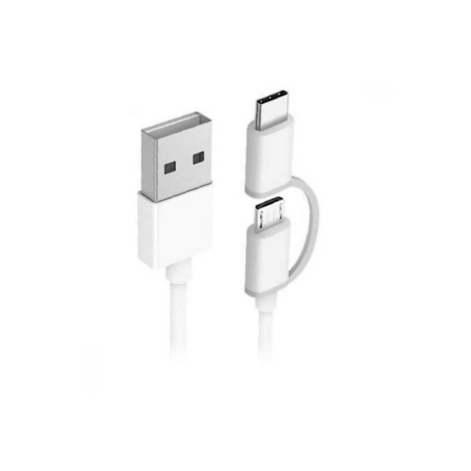 Kit de cable USB Mi 2-in-1 2.4 A - 1 m - Blanco-1