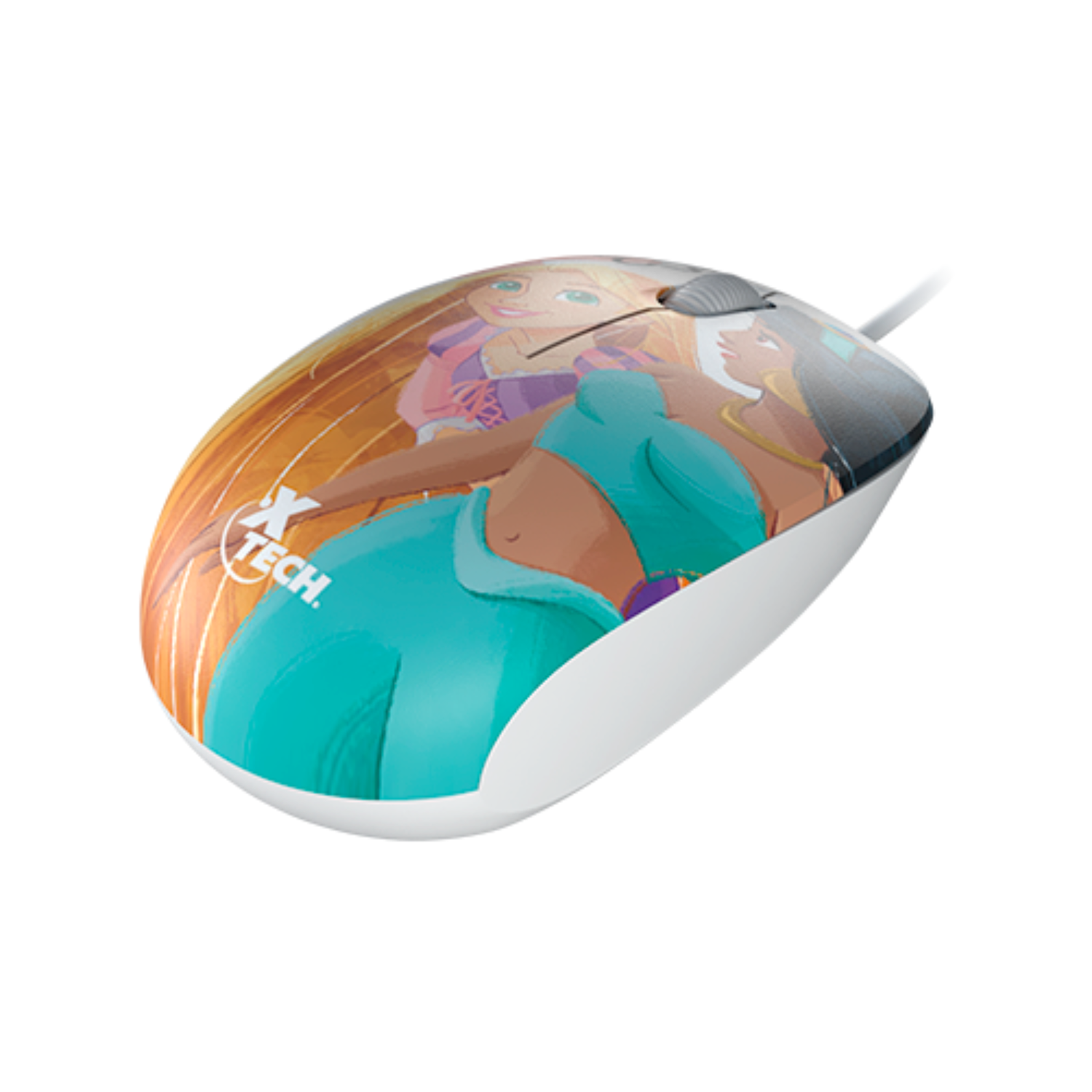 Mouse con Cable Disney Princesa 3 Botones Compacto-2