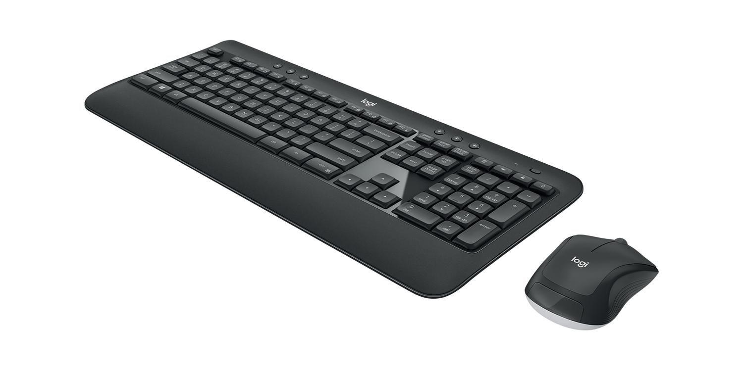 Kit Teclado y Mouse Advanced RF inalámbrico Negro, Blanco-2