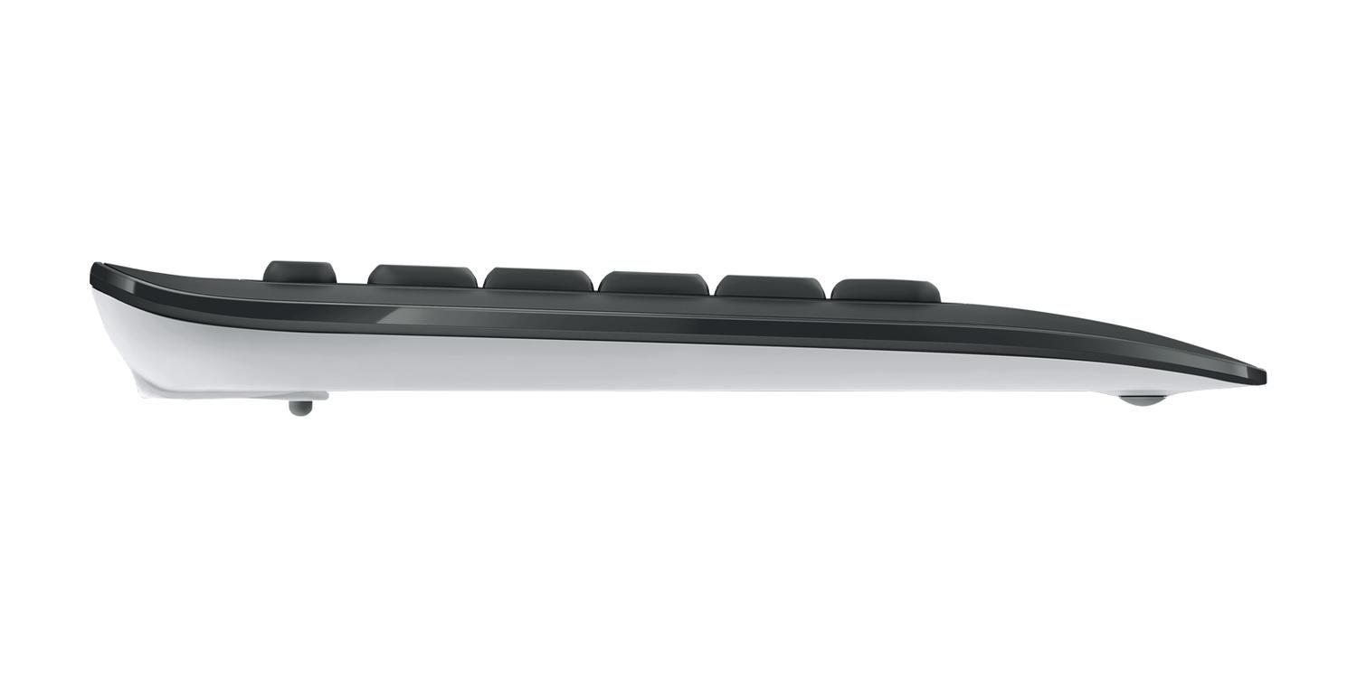 Kit Teclado y Mouse Advanced RF inalámbrico Negro, Blanco-3