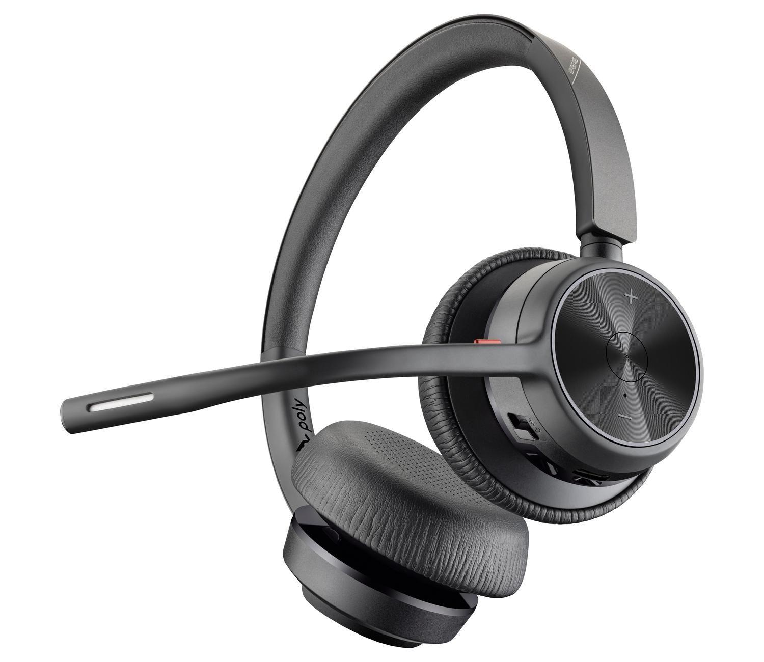 Auriculares USB-C Poly Voyager 4320 + adaptador BT700 Negro-1