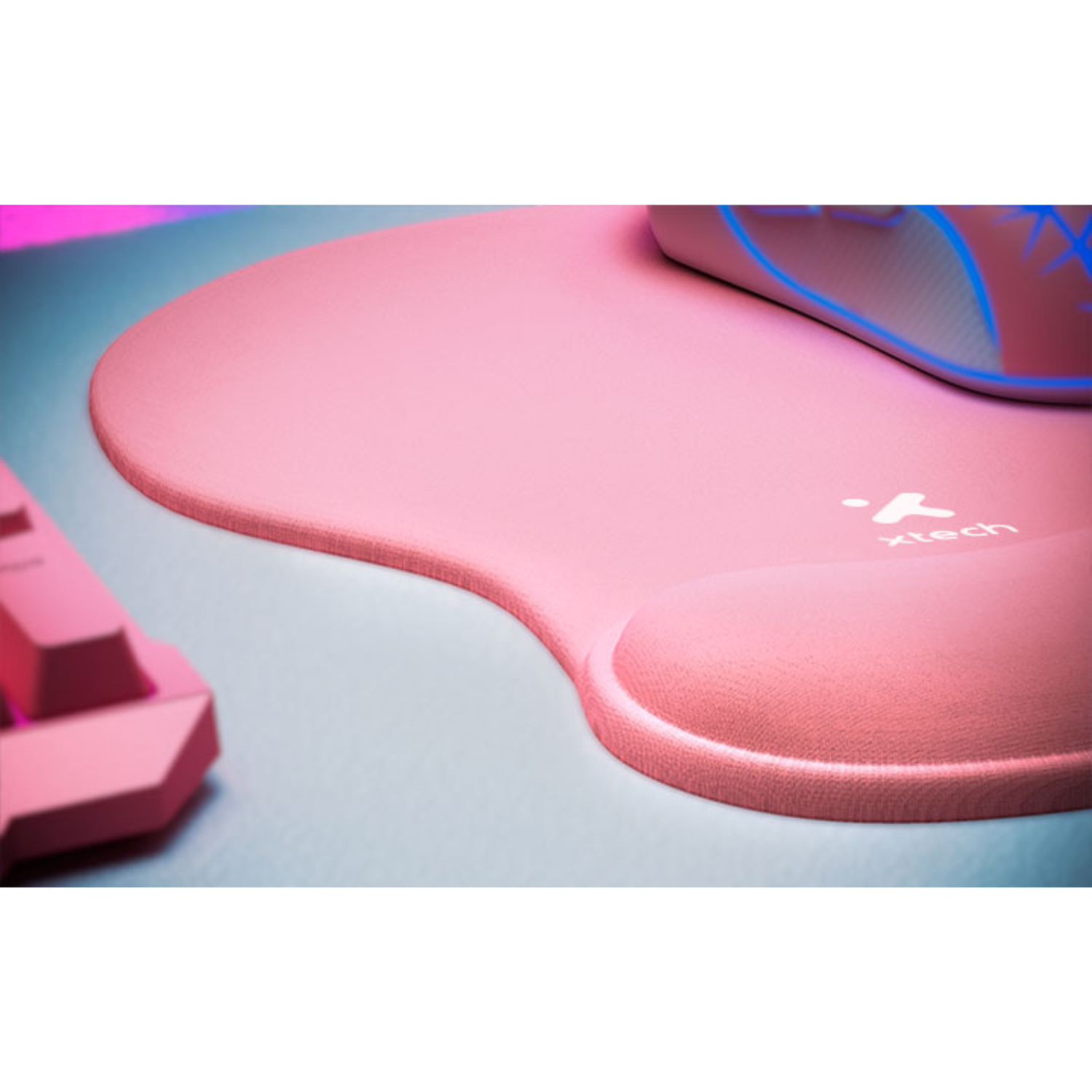 Mouse Pad XTA-530 Rosa para Juegos y Oficina-4