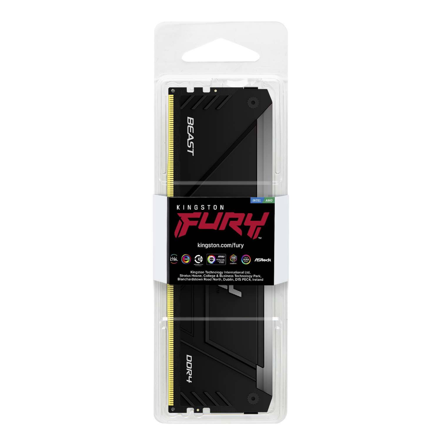 Memoria RAM Kingston FURY Beast RGB 16 GB DDR4 3600MTs-2