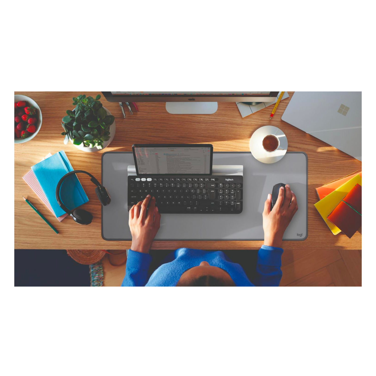 Desk Mat Studio Series Mouse pad - mid gray-5