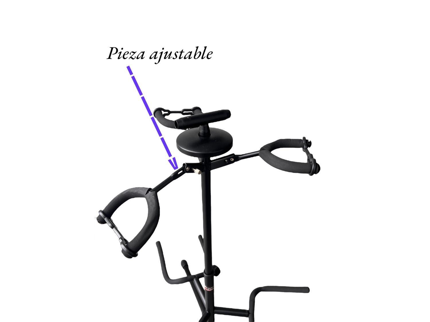 Soporte de Guitarra Triple Negro-6