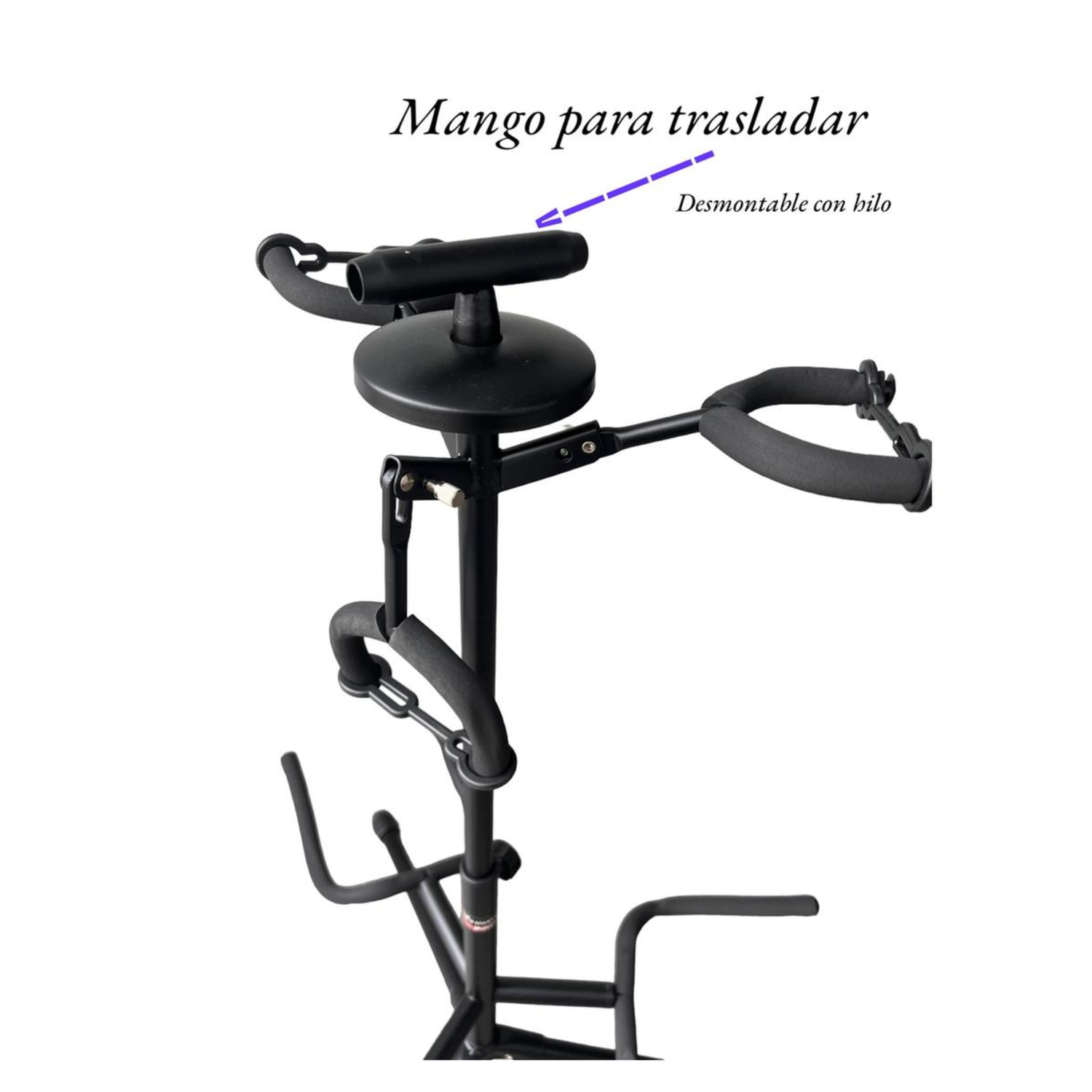 Soporte Triple Guitarras Hamilton Negro-5
