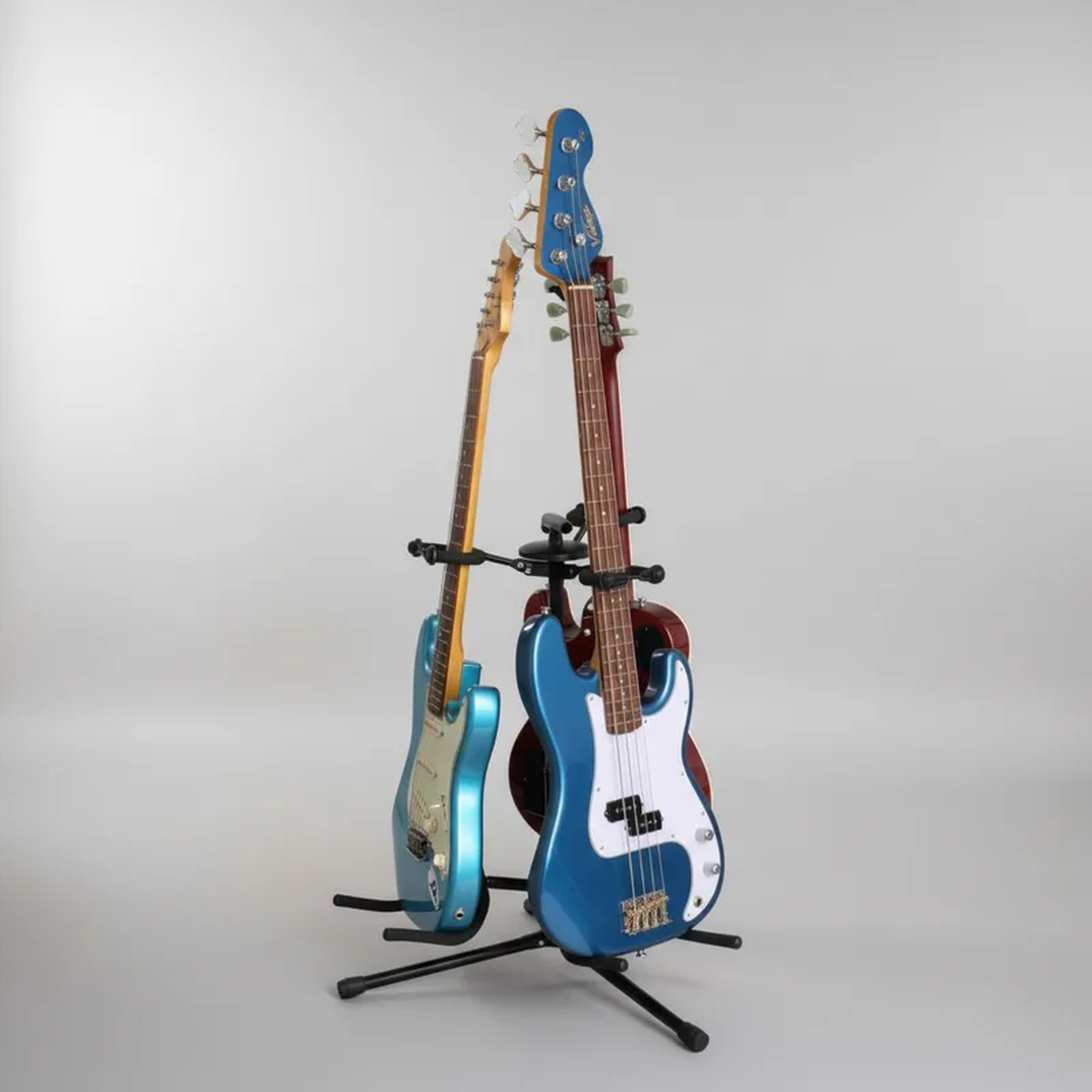 Soporte Triple Guitarras Hamilton Negro-1