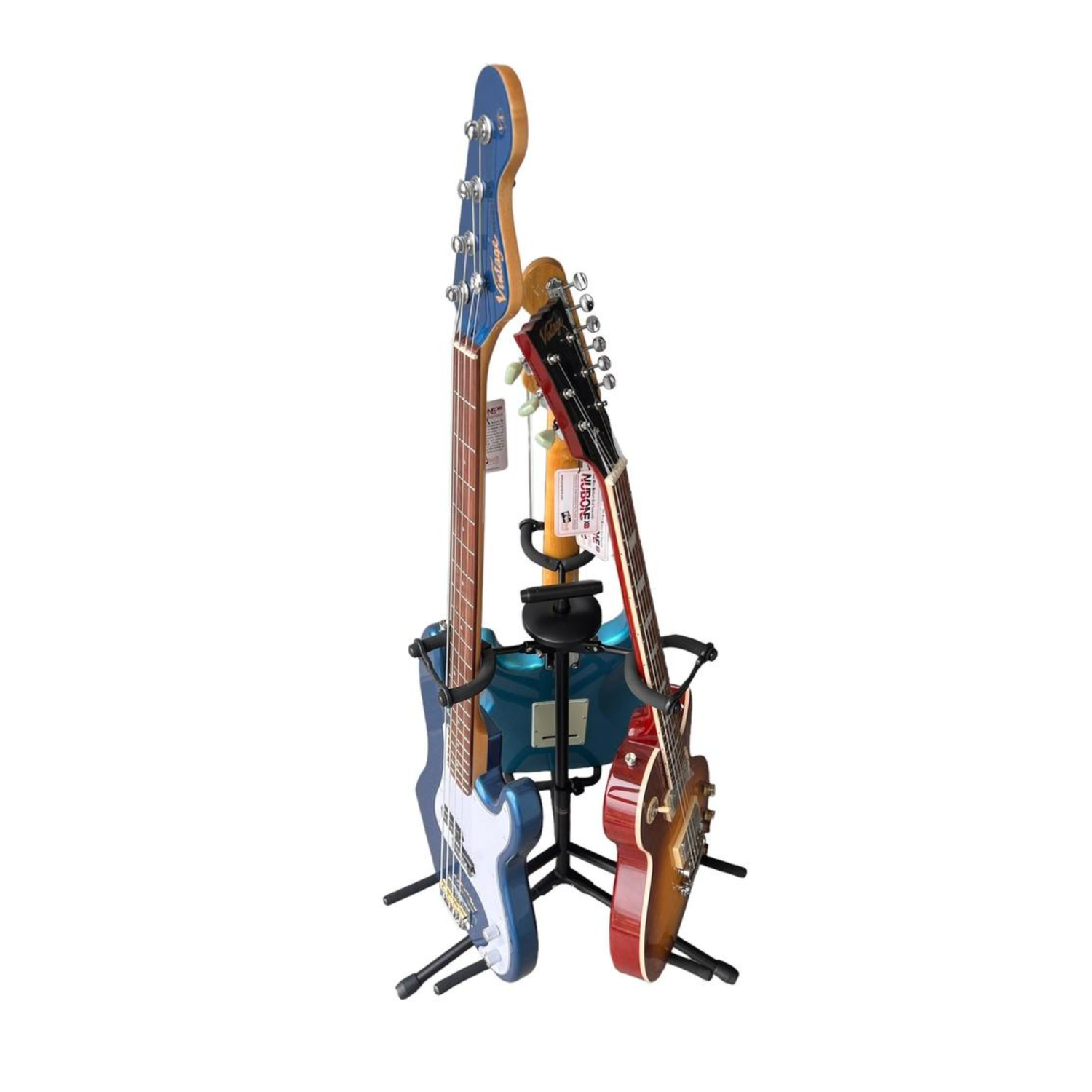 Soporte Triple Guitarras Hamilton Negro-4