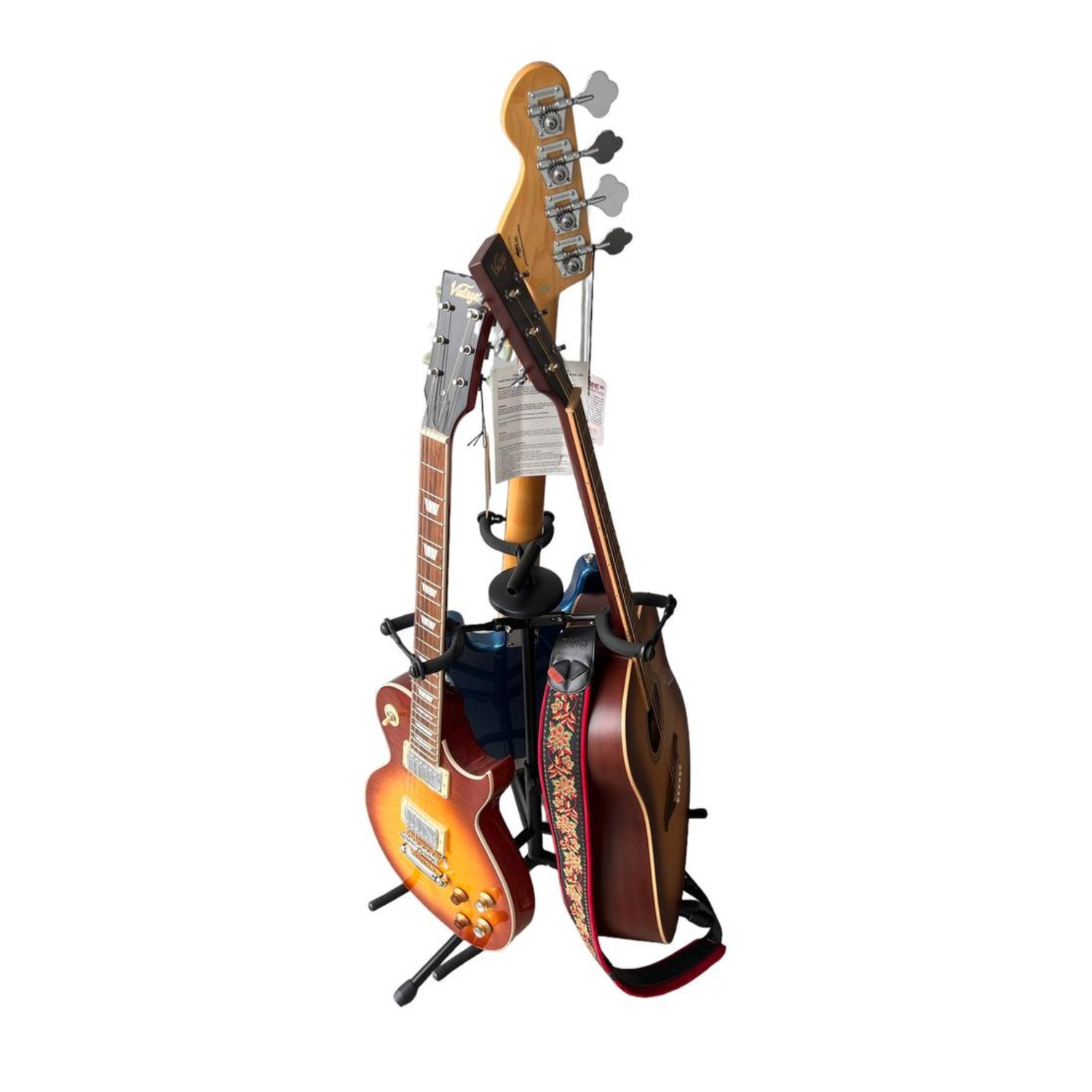 Soporte Triple Guitarras Hamilton Negro-5
