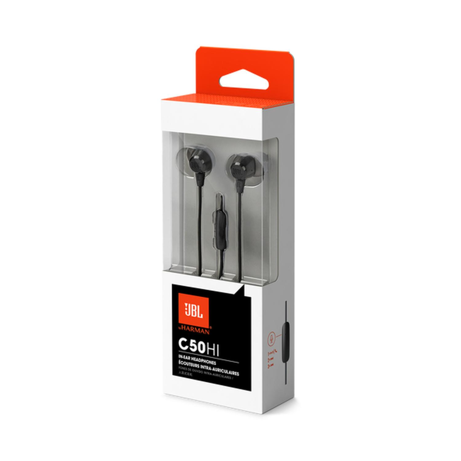 Audífonos In-ear c/Micrófono JBL C50HI Alámbrico Negro-2