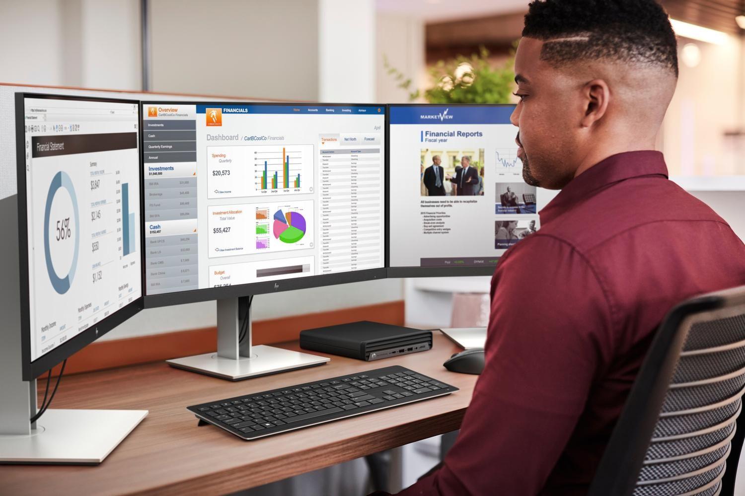 Monitor HP E24d G4 USB-C Docking Monitor Full HD 23.8"-7