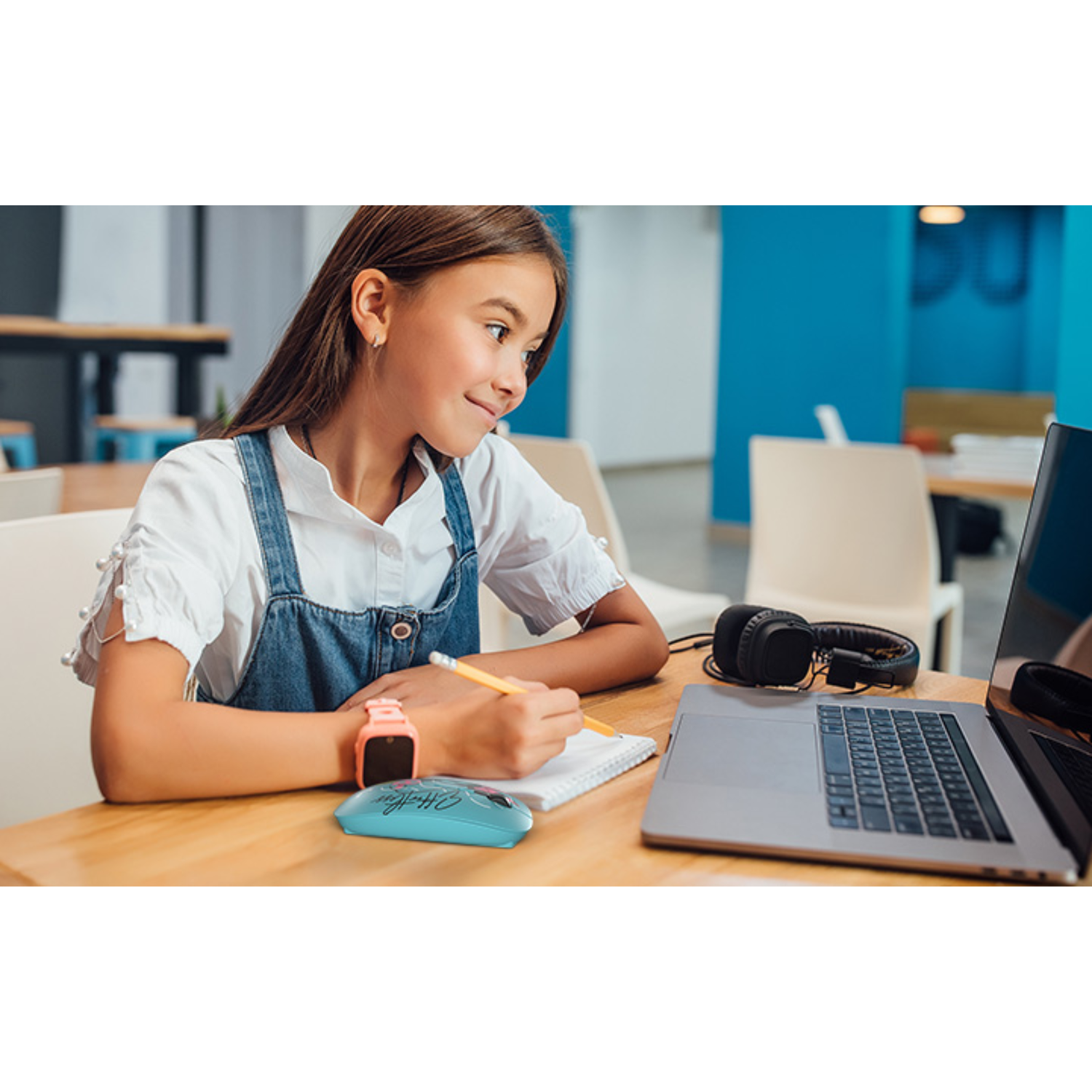 Mouse Inalámbrico Minnie Mouse 4 Botones Aguamarina-4