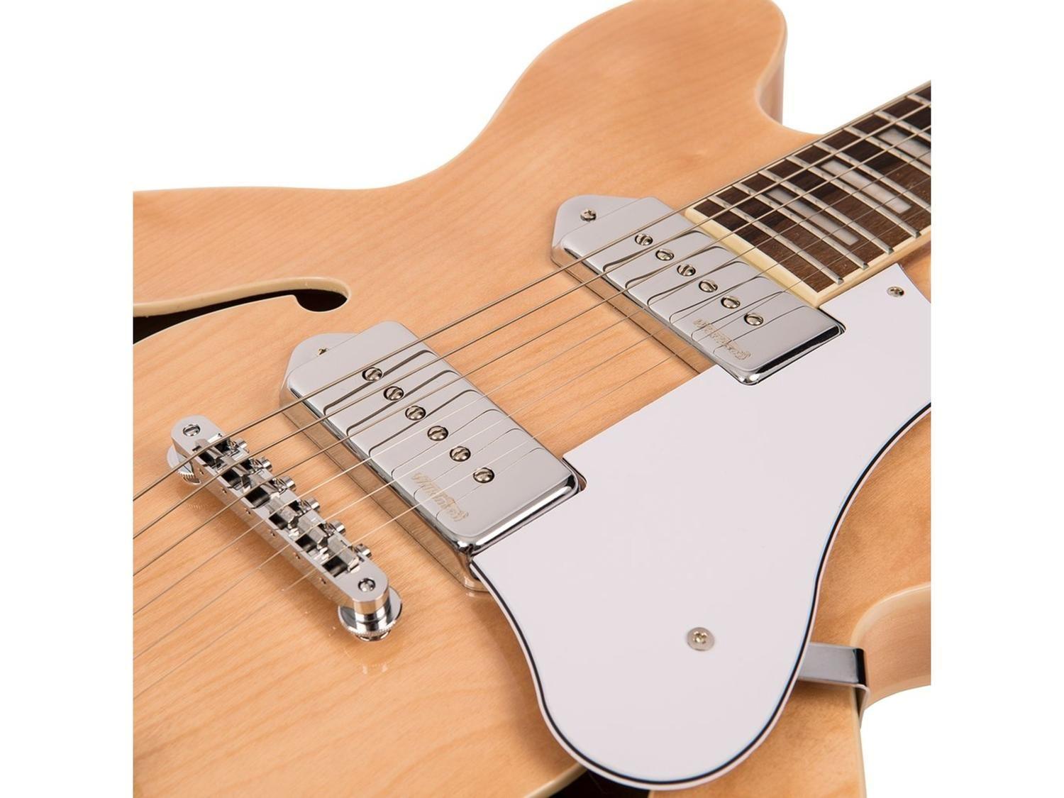 Guitarra Eléctrica Mango Encolado Semi Hueca 335 2xP90-2