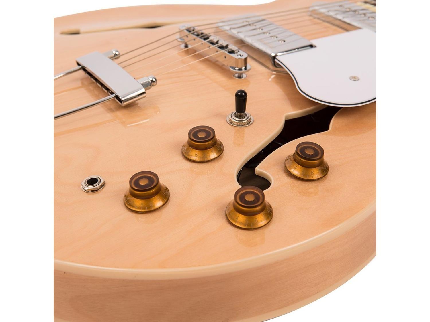 Guitarra Eléctrica Mango Encolado Semi Hueca 335 2xP90-3