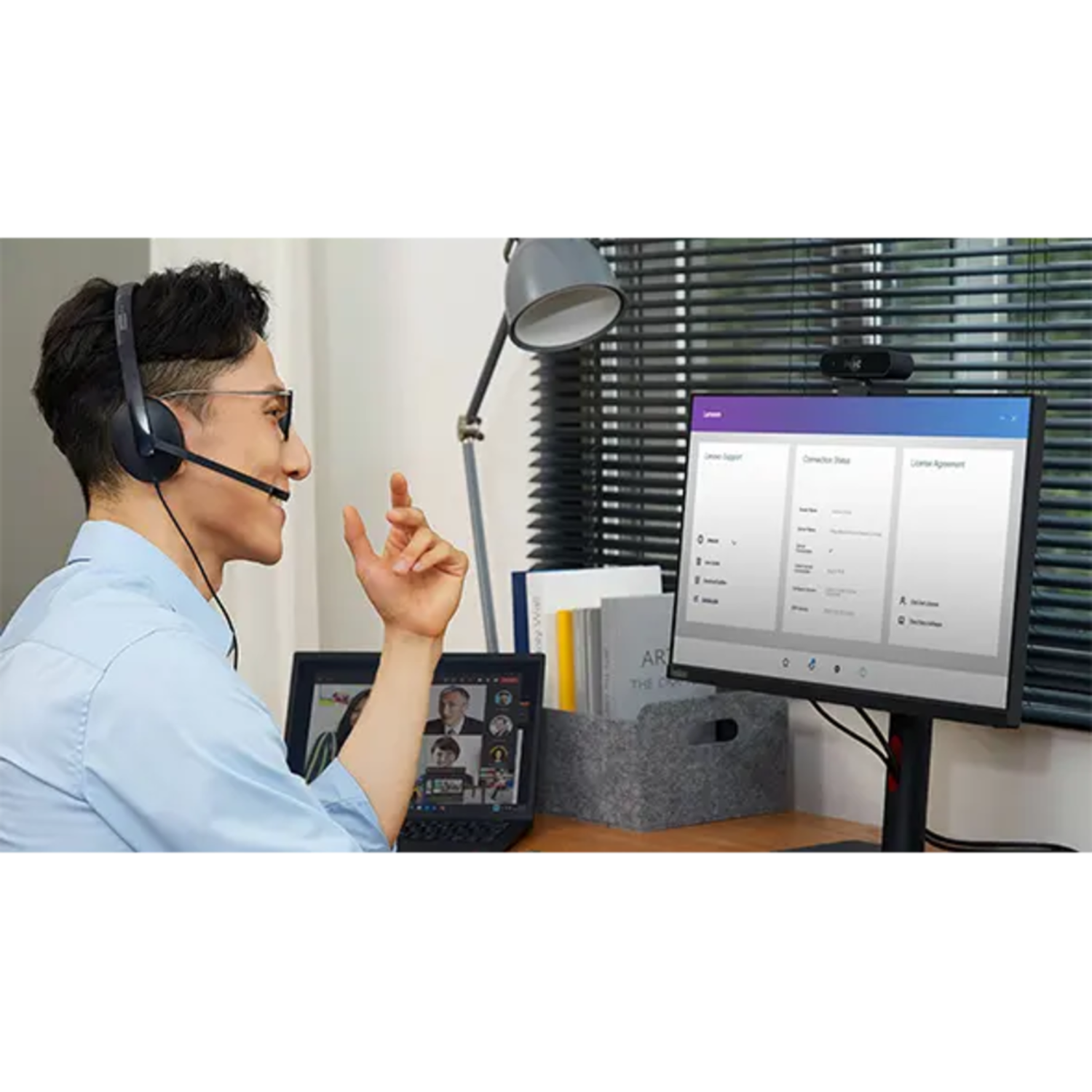 Auriculares Lenovo VoIP USB-C USB-A para Microsoft Teams-6