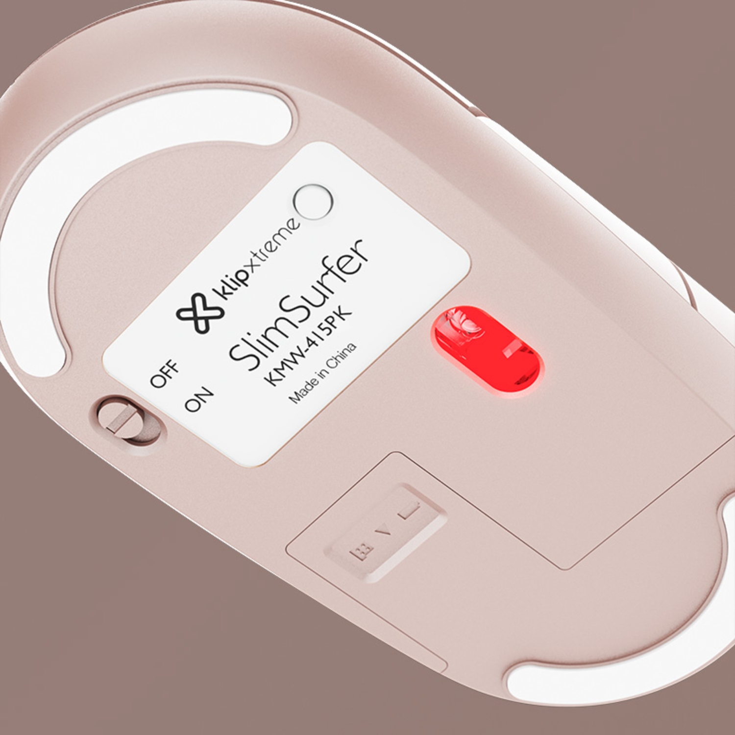 Mouse Inalámbrico SlimSurfer 4 Botones Ultra Portátil Rosa-4