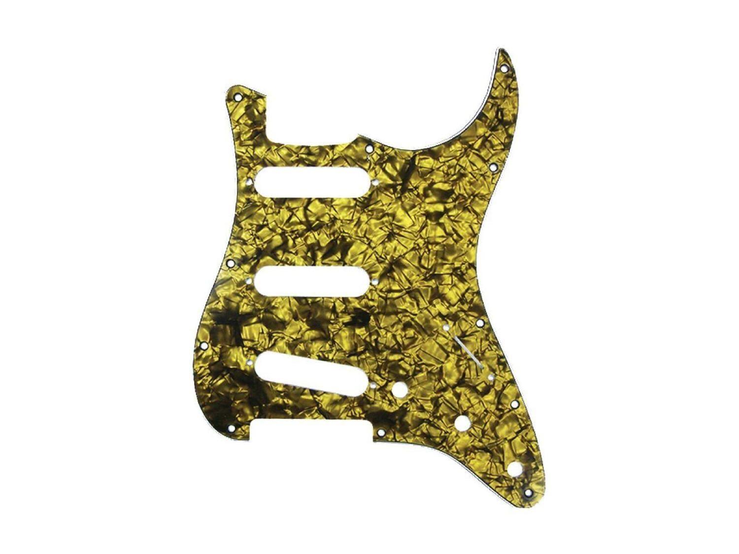 Pickguard para Guitarra Eléctrica Strato Strat - gold pearl-0